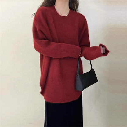 Loose-fitting Oversized Sweater Women's Top