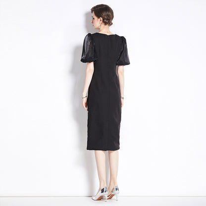 French Entry Lux Elegant Slim Fit Dress