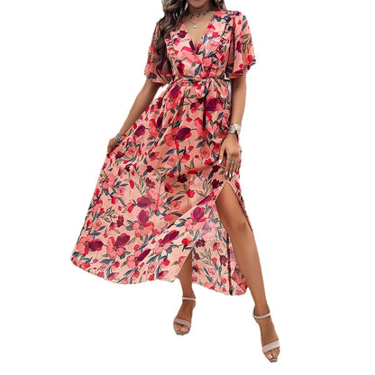 Women's Fashion Vacation Casual Printed Dress