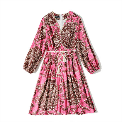 Bohemian Printed Retro Style Dress