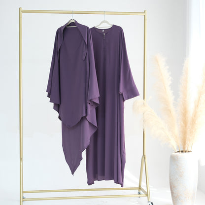 Women's Crew-neck Batwing Sleeve Robe