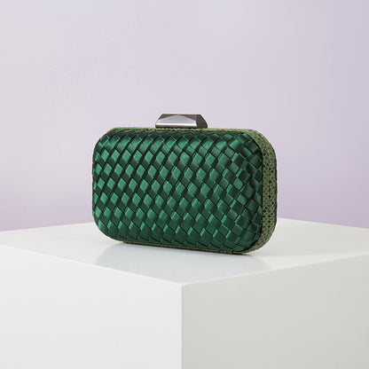 Bolso de vestir hecho a mano para mujer tejido serpentino