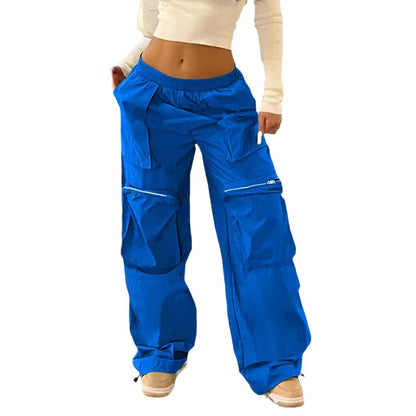 Loose Street Workwear Low Waist Trousers