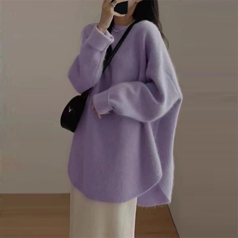 Loose-fitting Oversized Sweater Women's Top