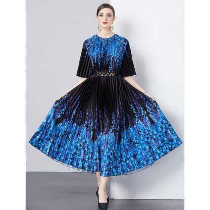 55 M Oversized Skirt Organ Pleated Dress