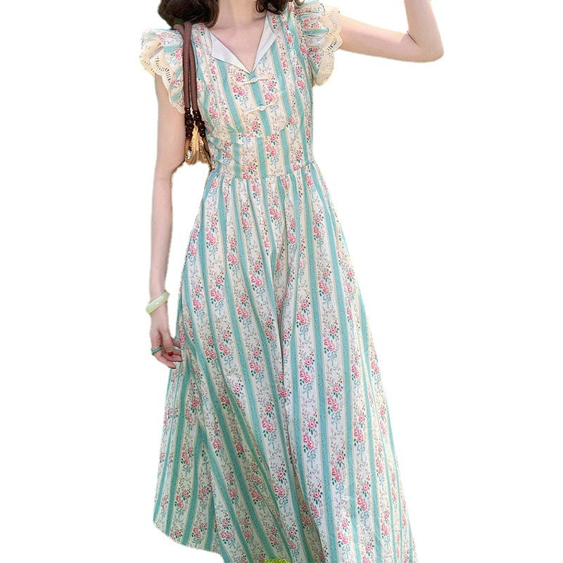 French Vintage Court Style New Chinese Fairy Dress