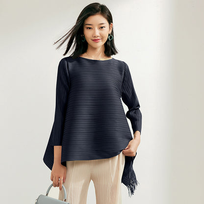 Pleated A- Line Loose Slimming Top