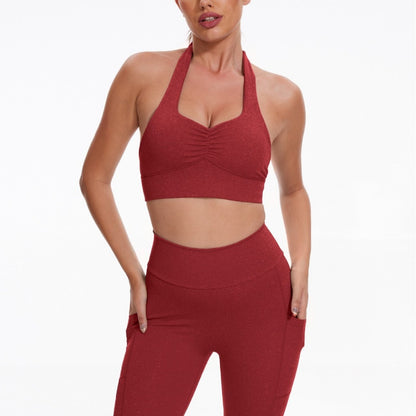 Elastic Running Fitness Pants Suit