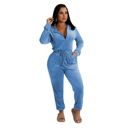 Long Sleeve Loose Women's Jumpsuit