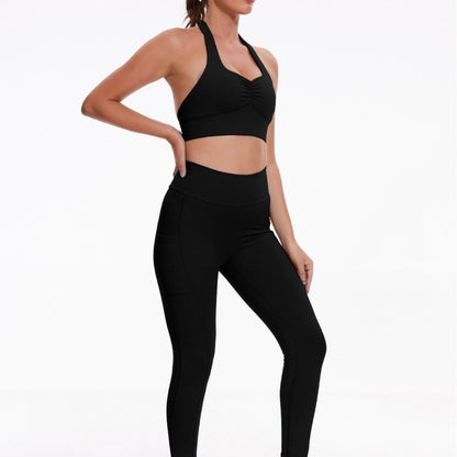 Elastic Running Fitness Pants Suit