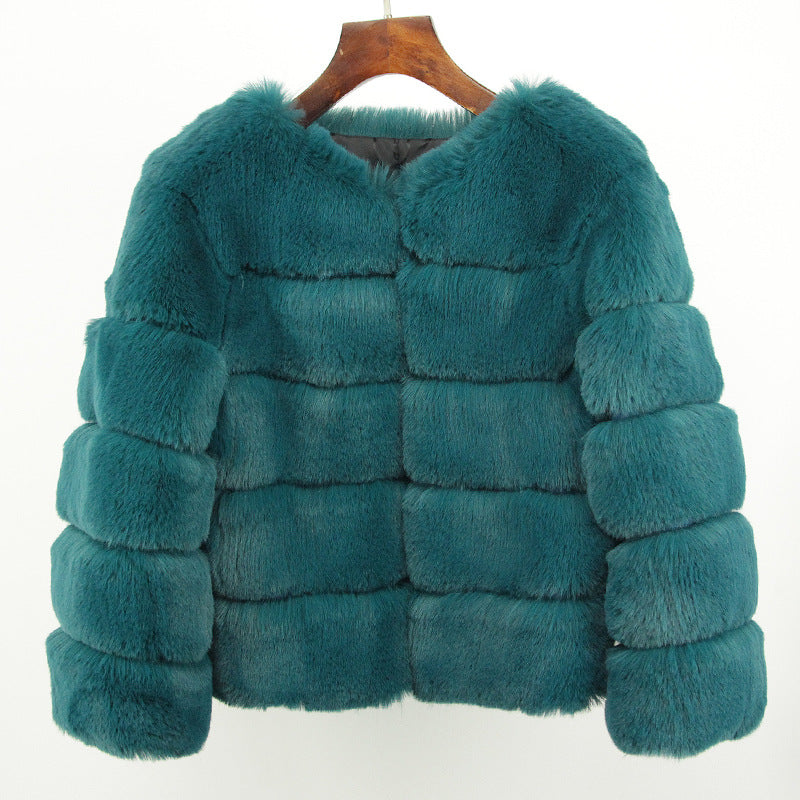 Women's Fox Faux Fur Coat