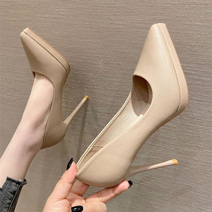 Pointed Toe Sexy High Heels 10cm Stiletto Heel