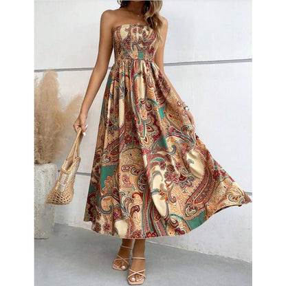 European And American Women's Printed Dress