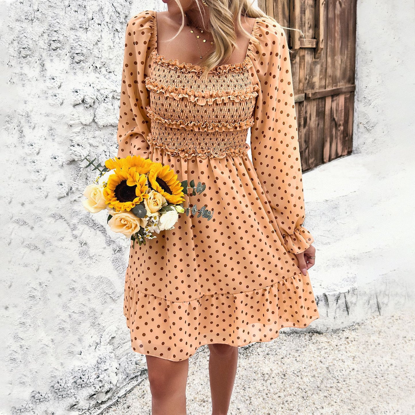 Lady Temperament Polka Dot Dress