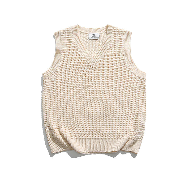 Japanese Autumn Loose Knit Casual Vest