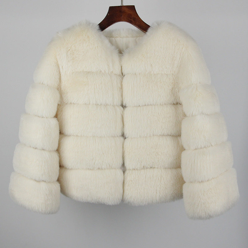 Women's Fox Faux Fur Coat