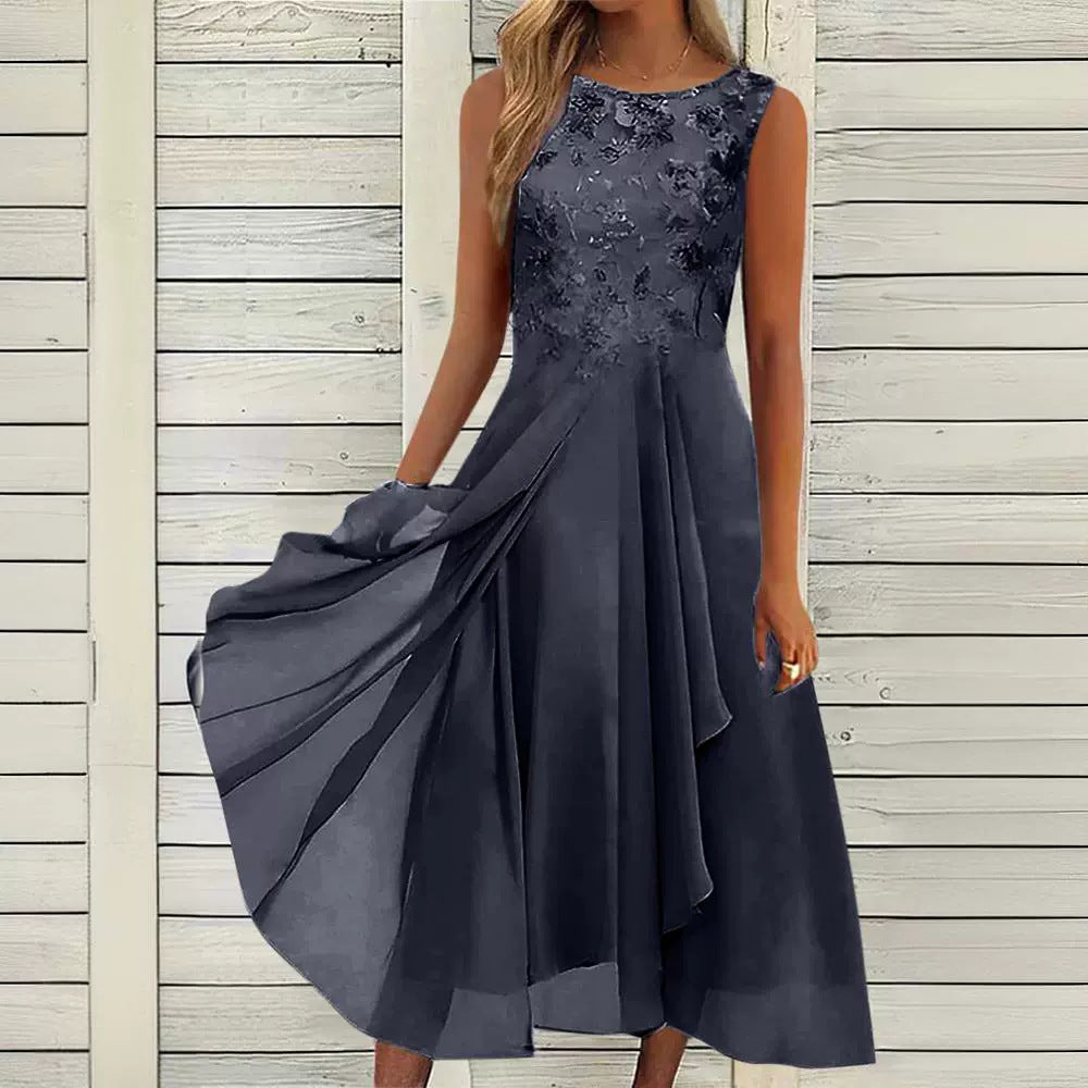 Lace Hollow-out Banquet Daily Dress