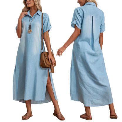 Light Color Women's Denim Dress