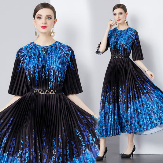 55 M Oversized Skirt Organ Pleated Dress