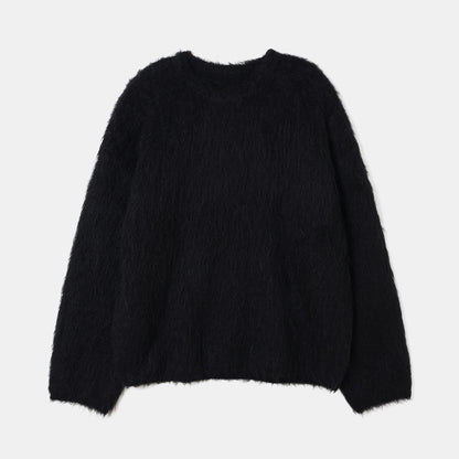 High-end Niche Alpaca Round Neck Wool Sweater