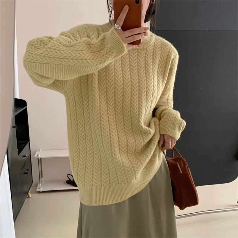 Retro Lazy Women's High-end Knitwear