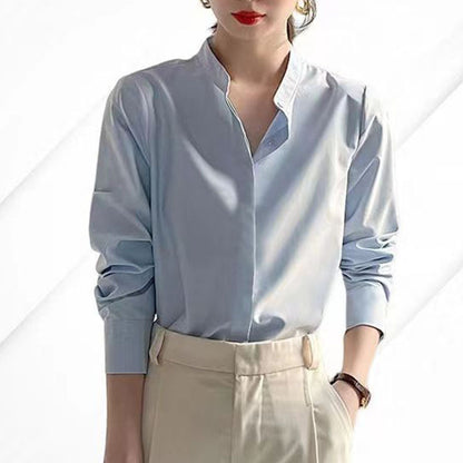 Chemise en satin vintage à carreaux pour femmes