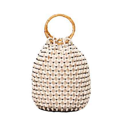 Bolso bombonera tejido hueco para mujer Niche