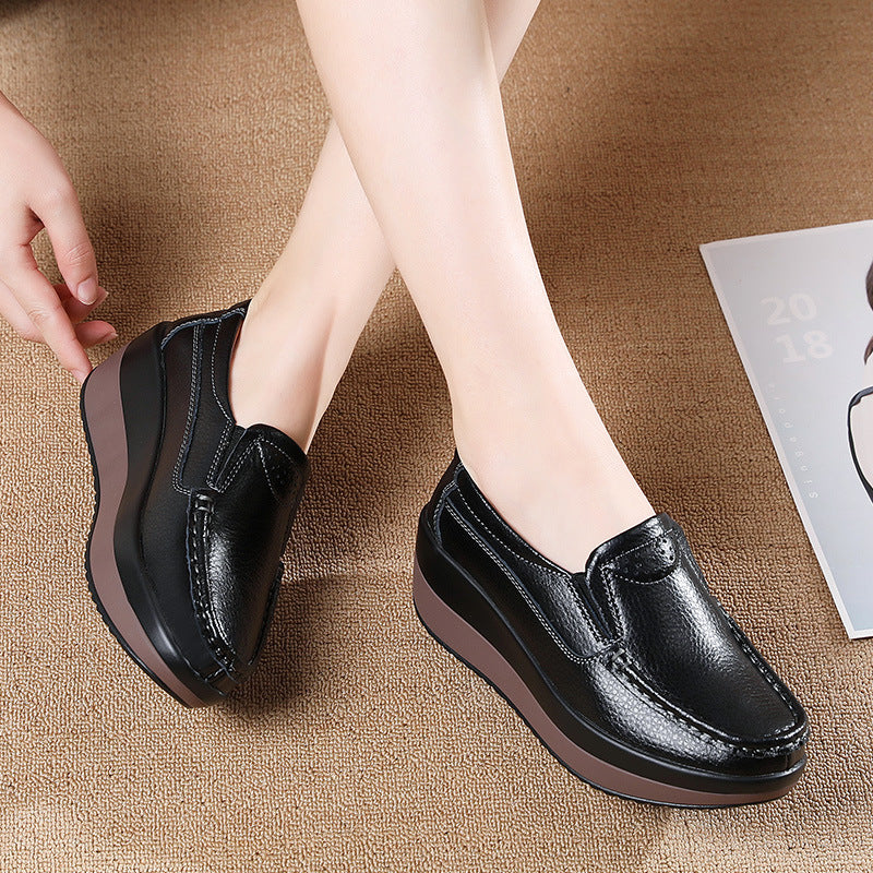 Women's Versatile Casual Thick Sole Sponge Cake Shoes