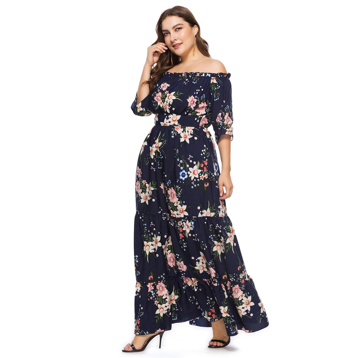 Vestido de playa bohemio de moda para mujer