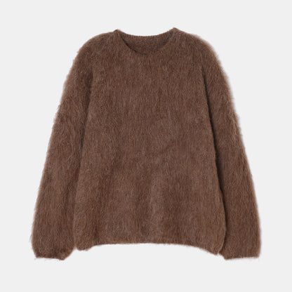 High-end Niche Alpaca Round Neck Wool Sweater