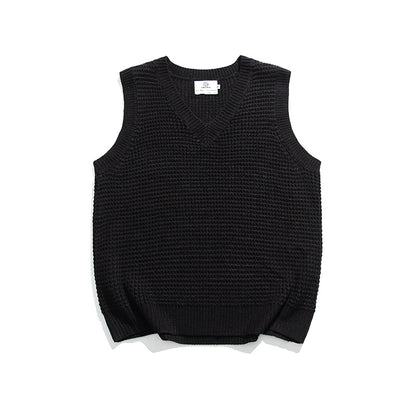 Japanese Autumn Loose Knit Casual Vest