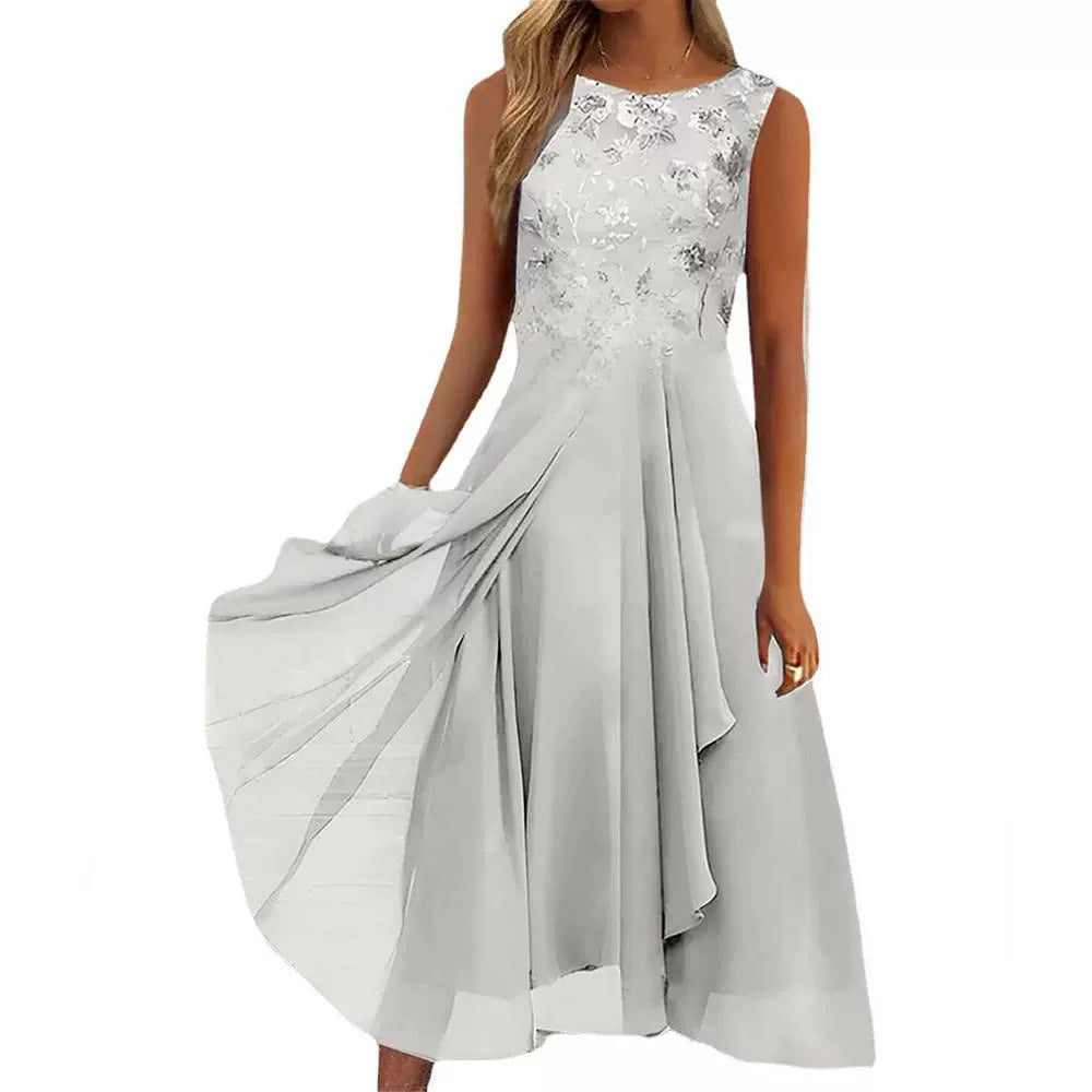 Lace Hollow-out Banquet Daily Dress