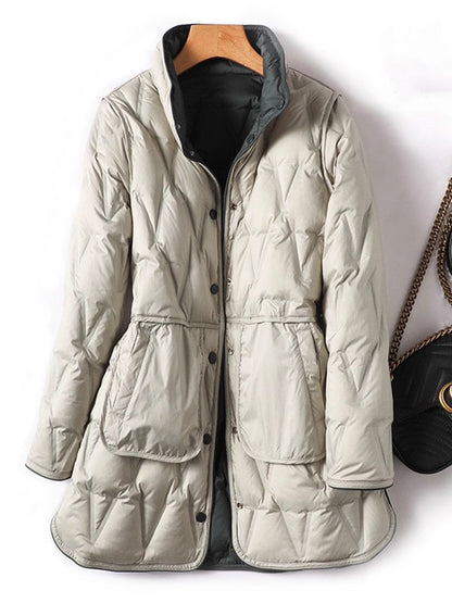 Lightweight Down Jacket Women's Mid-length Down Jacket Thin Coat Fashion