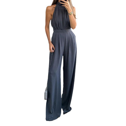 Women's Jumpsuit Autumn Fashion Casual Solid Color