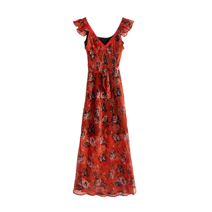 Fashion Elegant Floral Slim Fit Dress