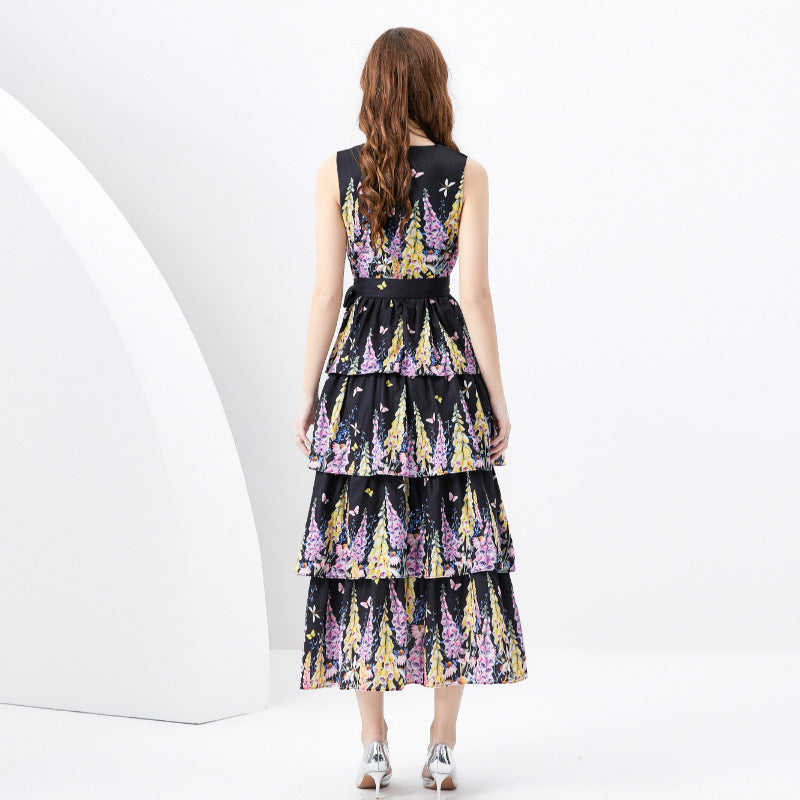 Painted Mini Printing Cake Dress