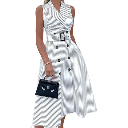 Women's Fashion Tailored Collar Dress