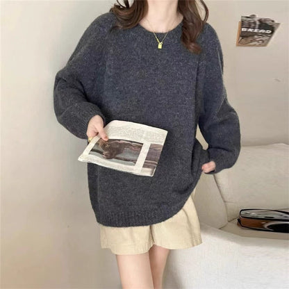 Retro Minority Round Neck Sweater Top