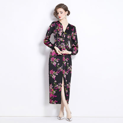 Romantic Print Dress Spring Women