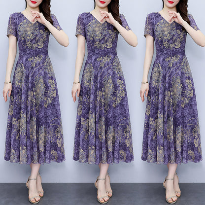 New Temperament Elegant Slim-fit Bohemian Beach Dress