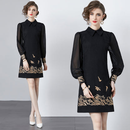 Anti-Aging Long Sleeves Dress Women