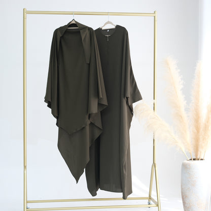 Women's Crew-neck Batwing Sleeve Robe