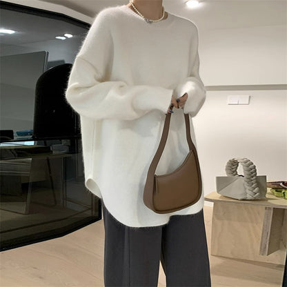 Loose-fitting Oversized Sweater Women's Top