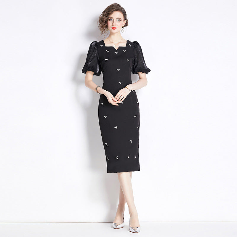 Vestido de corte slim elegante Lux de French Entry