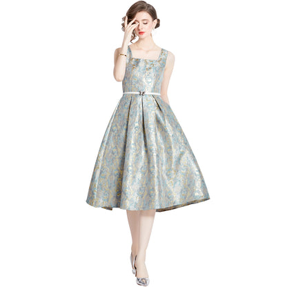 High-end Hepburn Style Elegant Long Dress