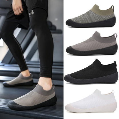 Zapatos tipo calcetín de talla grande para hombre y mujer, transpirables y con tejido volador