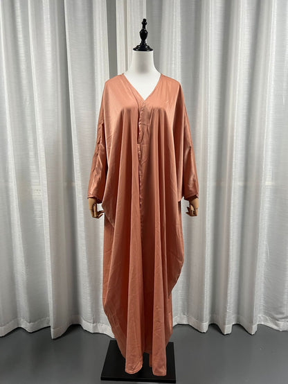 Women's Fashion European Muslim Satin Robe