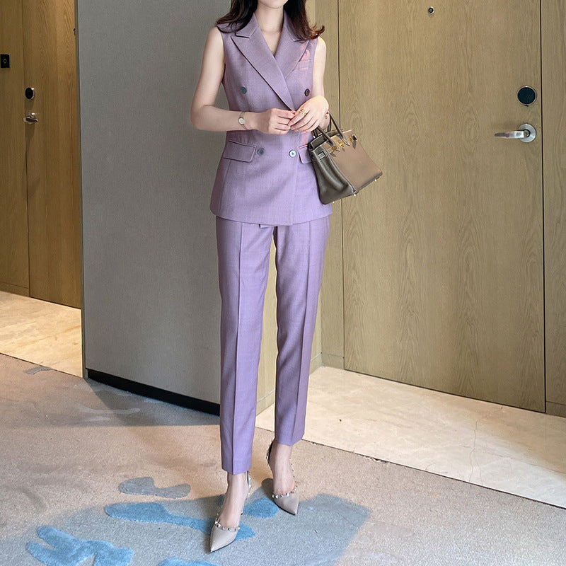 Women's Slim Fit Skinny Pants Suit