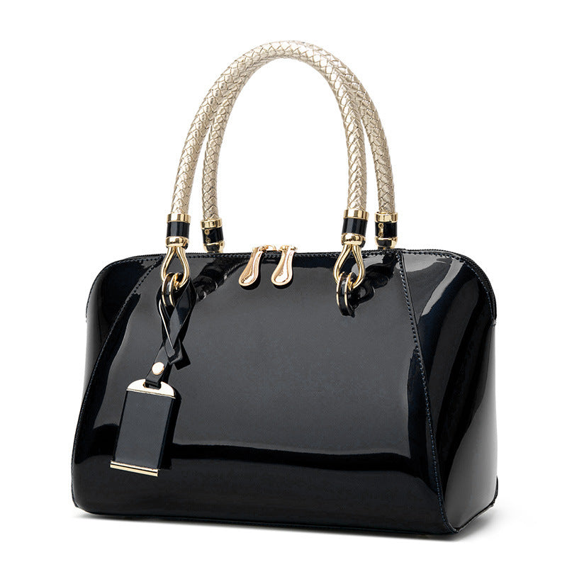 Patent Leather Handbags Shiny Handbag Fashion One-shoulder Diagonal Bag