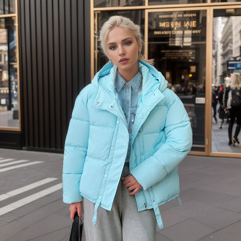 Veste chaude à capuche en coton de style étranger